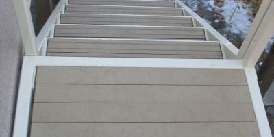 2 x 4 Sand Color Re-plast Lumber for Consumer Stairs and Landing